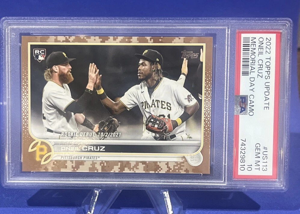 2022 Topps Update Memorial Day Camo /25 Oneil Cruz Camo Parallel #US113 SSP