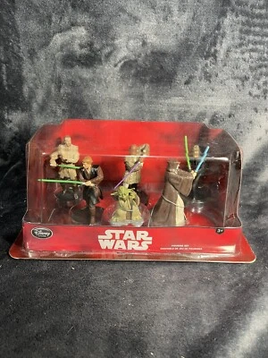 Disney Store Star Wars 6 figuras Jedi Yoda, Anakin Luke, Mace, Windu, Obi-wan Foto 1 de 4