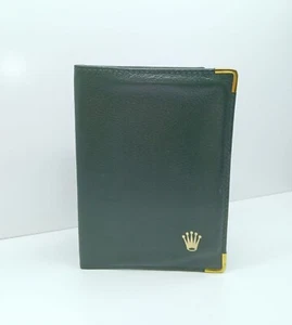 Rolex Green Leather Passport Holder And Card Wallet 68.08.05 - Picture 1 of 8
