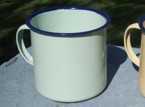 TAZA DE HOJALATA AUSTRALIANA ESMALTE VERDE SEGUNDA GUERRA MUNDIAL - REPRODUCCIÓN RETRO VINTAGE DE 9 CM - Imagen 1 de 1