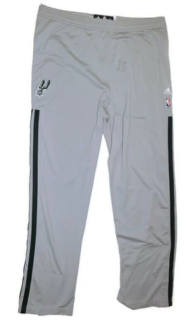 SAN ANTONIO SPURS Team Issue/Player Worn #11 Adidas Gray Warm-Up Pants 3XL + 2" Cover