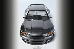 R31HOUSE R31W437 R32 SKYLINE ACTIVE CARBON-R Clear Body Set 1/10 ONLY BODY - Picture 1 of 7