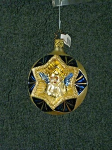 Adorno de vidrio Inge - Angel in Star - Imagen 1 de 1
