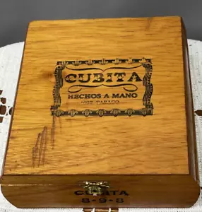De colección Cubita Hechos A Mano 100% Madera de Tabaco Cigarro Vacía Hecha a Mano Caja - Imagen 1 de 11