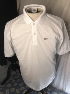 Lacoste Herren Poloshirt Weiß Größe S Made In France - Bild 1 von 4