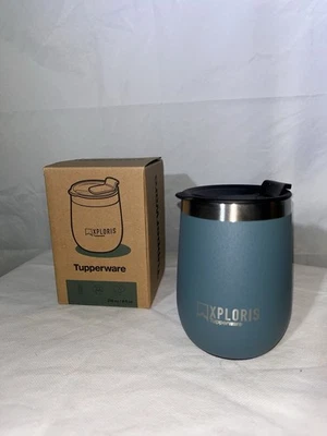 Tupperware Xploris Thermal Insulated Tumbler 8oz River Lt NEW! - Image 1 of 3