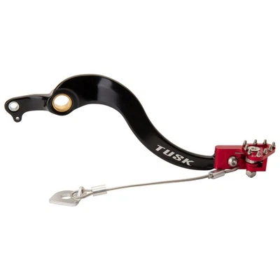 Tusk Aluminum Brake Pedal Red Tip For Honda CRF450L 2019-2020 - Image 1 of 2