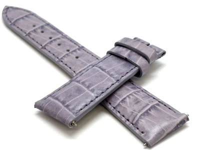 Correa de reloj OEM GENUINA FENDI lavanda cocodrilo 20 mm/16 mm con liberación rápida Foto 1 de 3