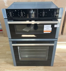 NEFF N50 U1ACE2HNOB 59.4 cm Built-In Electric Double Oven, Full Width Grill - Picture 1 of 12