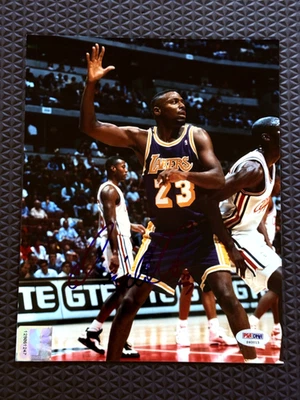 Cedric Ceballos Signed Autograph 8x10 Photo Los Angeles Lakers PSA DNA - Image 1 of 4