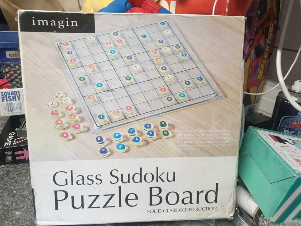 066. Imagin: Glass Sudoku Puzzle Board In Good Condition  - Image 1 of 1