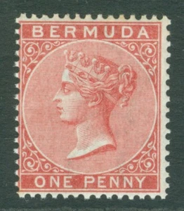 SG 1 Bermuda 1865-1903. 1d rosa-rosso, filigrana CC. Una zecca incontaminata non montata... - Foto 1 di 1