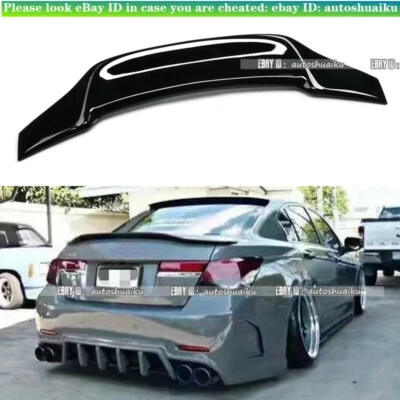 Alerón labial trasero negro brillante sedán de 4 puertas para Honda Accord 2008-2012  Foto 1 de 4