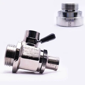 EZ Engine Oil Drain Valve EZ-211, Straight Hose End H-002 & Adapter A-211 COMBO - Picture 1 of 8