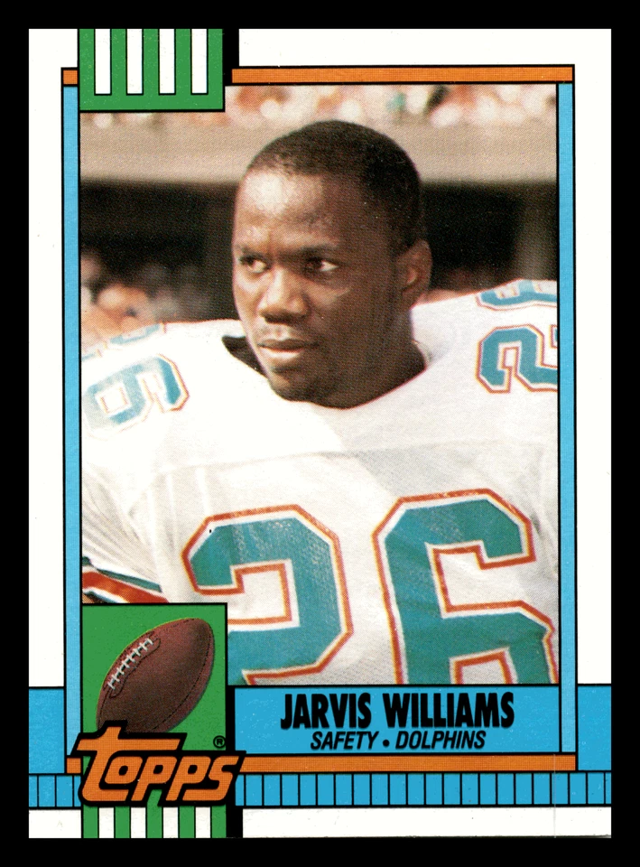 1990 Topps Jarvis Williams  Miami Dolphins #326 Centered Mint - Image 1 of 2