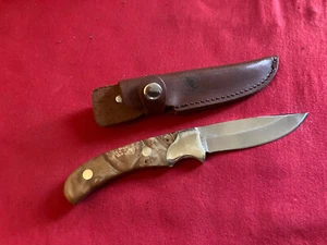 Coltello da caccia nazionale selvaggio tacchino nazionale nuovo di zecca 3-3/4 pollici lama con origine Guaina - Foto 1 di 9