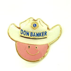 Vintage Lions Club International Don Banker Pin - Bild 1 von 3