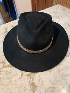 Reynard 1416 RETIRED Outback Trading Co Cowboy Hat 2X Fur Blend Black Size 6 3/4
