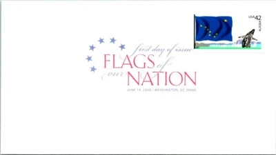 S00-1256, FLAG OVER OUR NATIONS, ALASKA, DIGITAL COLOR POSTMARK (DCP) FDC - Image 1 of 2