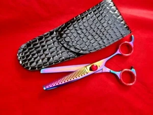 Expensive Titanium 6.5" Hairdressing Hair Thinning Scissors/Japanese Steel - Picture 1 of 11