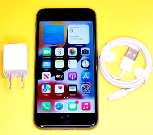 APPLE IPHONE 6S 32GB GRAY UNLOCKED 4G LTE CELL PHONE TELUS BELL ROGERS CHATR 🔥 - Afbeelding 1 van 8