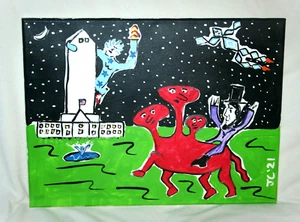 WHITE HOUSE ABE LINCOLN LIBERTY DIAMOND DUDE THE KROFTS Jr CHARLIE FAST FOLK ART - Picture 1 of 10
