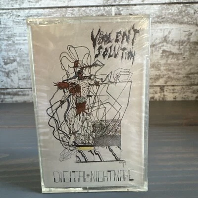 Violent Solution – Digital Nightmare private cassette 1990 DEATH Metal Rare NEW - Image 1 of 4