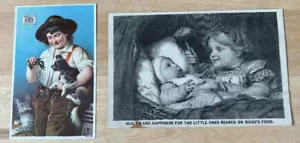2 carte commerciali vittoriane James Pyles Pearline composto di lavaggio e creste cibo - Foto 1 di 15