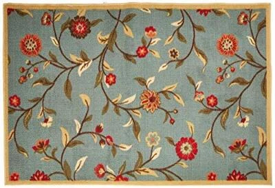 Ottomanson OTH2095-3X5 Ottohome Rug, 3'3" X 5'0", Sage Green Floral - Image 1 of 4