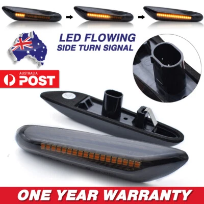 For BMW E82 E87 E90 E92 LED Side Indicator Smoke Sequential Turn Signal Light - image 1 of 4