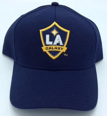 MLS L.A. Galaxy Structured Curved Brim Adjustable Fit Cap Hat Beanie NEW! - Изображение 1 из 3