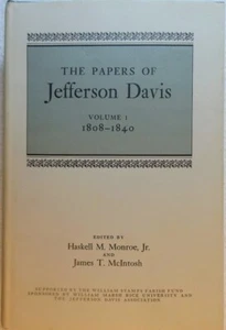 THE PAPERS OF JEFFERSON DAVIS. VOL. 1; 1808 - 1840 (1971 Hardcover) - Bild 1 von 2