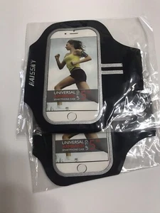2 Packs, Black Haissky 5” Universal Armband For iPhones, Samsungs, Motorolas etc - Picture 1 of 3