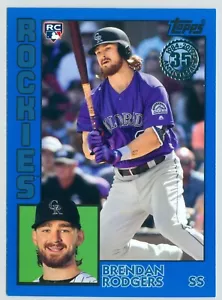 Actualización Topps 2019 1984 Topps Blue 84-36 Brendan Rodgers Rockies RC - Imagen 1 de 1