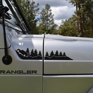 Off Road Trail Decal for Hood of Jeep Wrangler TJ (1997-2006) - Picture 1 of 2