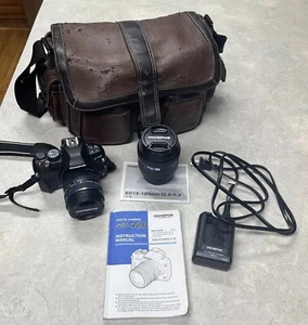 Olympus EVOLT E-420 DSLR Camera-Bundle-2 Lenses, Battery And Charger And Bag - Picture 1 of 13