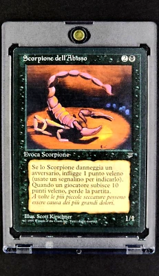 1995 Magic The Gathering Italian Legends Scorpione Dell'Abisso Pit Scorpion - Image 1 of 4