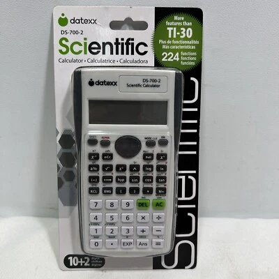 Datexx DS-700-2 Scientific Calculator, White ~ NEW SEALED - Image 1 of 4