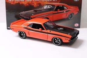 1971 DODGE CHALLENGER R/T STREET FIGHTER  FIREBALL ORANGE 1:18 SCALE BY ACME - Picture 1 of 10