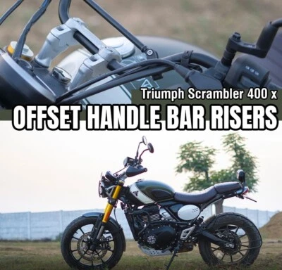Elevadores de manillar desplazados aptos para TRIUMPH SCRAMBLER 400X Foto 1 de 4