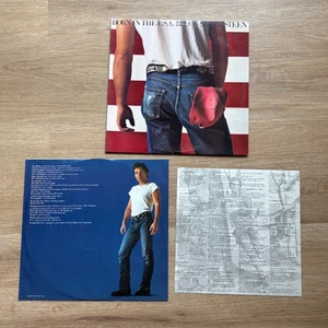 1984 BRUCE SPRINGSTEEN LP Born in the U.S.A. QC38653 with Lyric Sheet LP is MINT - Picture 1 of 5