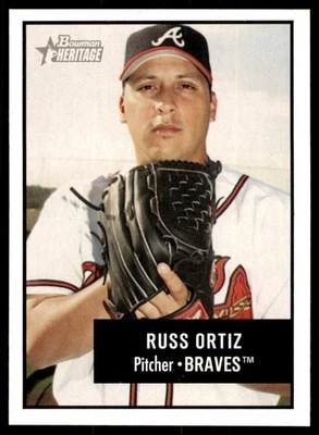 Bowman Heritage Russ Ortiz Atlanta Braves #46 2003 Foto 1 de 2