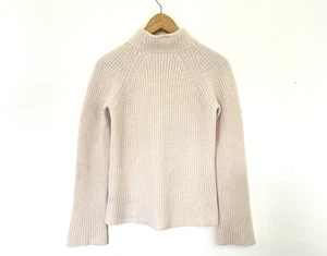 360 Cashmere Ribbed Mock Neck 100% Kaschmir Pullover Gr. S Minimalistisch Leise Luxus - Bild 1 von 7