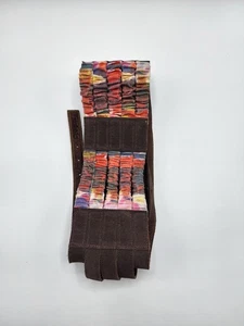 Desigual Damen Leder mit Canvas Stretch breiter Gürtel Gr. S/M Neu ohne Etikett - Bild 1 von 6