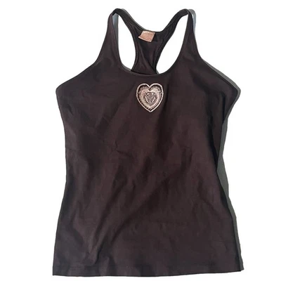 Sujetador incorporado Marika para mujer negro ajustado con logotipo frontal talla L usado Foto 1 de 4