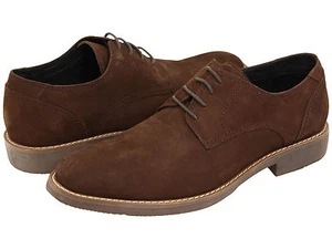 NIB  NEW  Type Z "FRESH " Men's PREMIUM SUEDE LEATHER  OXFORD SHOES DR BROWN  - Picture 1 of 7