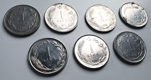 1 Lira 1971-1979 Set Turkish Coins - Bild 1 von 2
