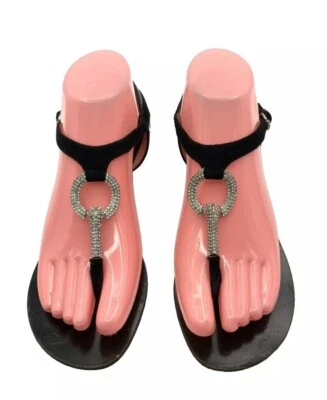 Sandalias planas de gladiador con joyas diseño Giuseppe Zanotti talla 37 Foto 1 de 4