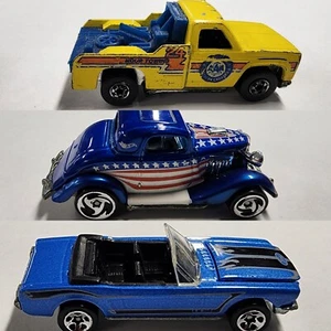 3 Loose HOTWHEELS 74, 79, 83 Tow Truck, 34 Coupe, Mustang - Picture 1 of 10