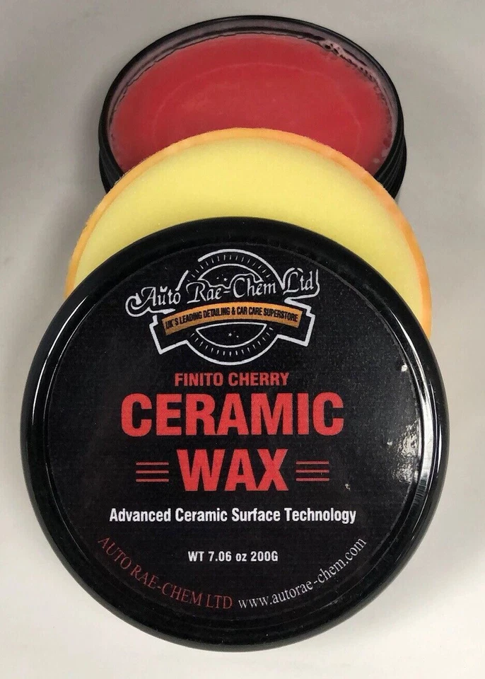 AUTO RAE-CHEM Cera per Rivestimento Ceramica Finito 200g, con Profumo di Ciliegia CON TAMPONE APPLICATORE OMAGGIO
